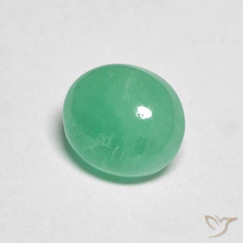 1.17克拉天然翠，椭圆形，半透明