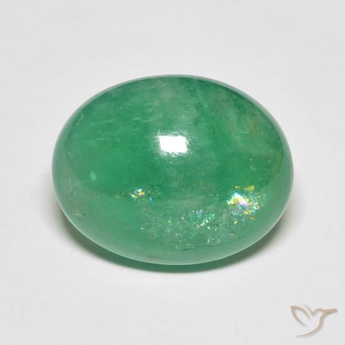 8.05ct 天然 浅绿色 翠, 椭圆形, 半透明
