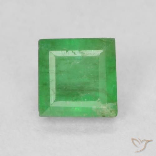 0.16ct 天然 三叶草绿 翠, 正方形, I1