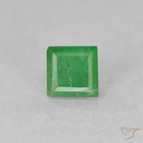 0.22ct 天然 三叶草绿 翠, 正方形, I1