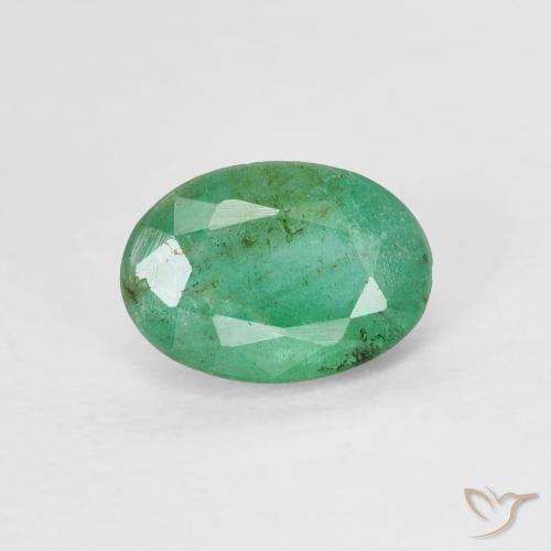 0.80ct 天然 中绿色 翠, 椭圆形, VS-SI