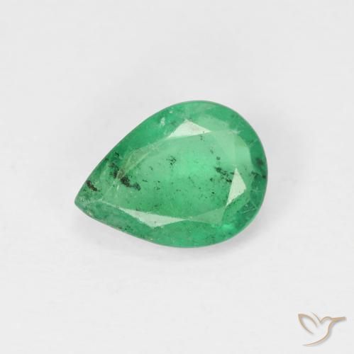 1.03ct 天然 中绿色 翠, 梨形, VS-SI