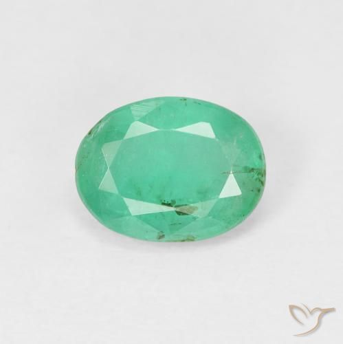 1.28ct 天然 中绿色 翠, 椭圆形, VS-SI