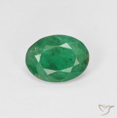 1.02ct 天然 暖绿 翠, 椭圆形, VS-SI