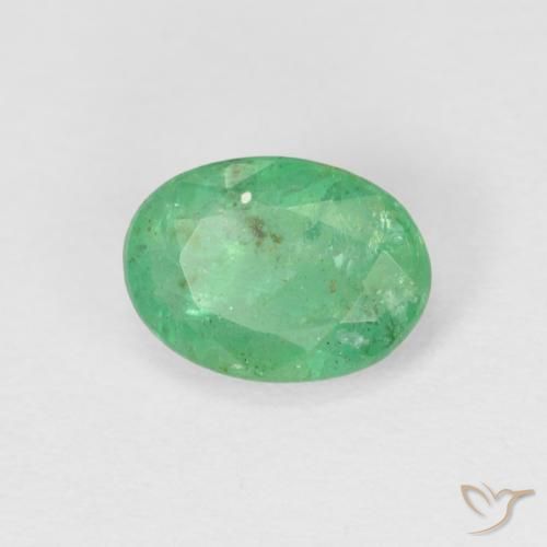 0.79ct 天然 中绿色 翠, 椭圆形, SI