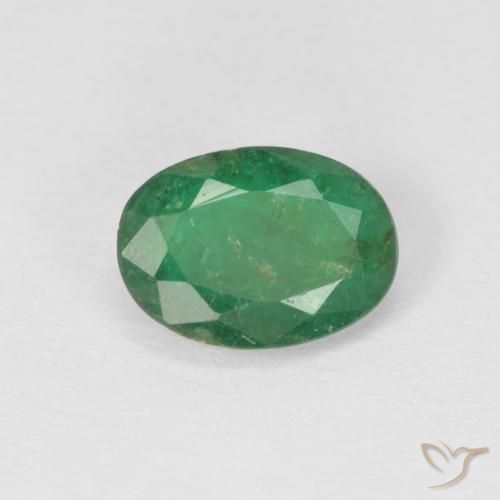 0.69ct 天然 中绿色 翠, 椭圆形, SI
