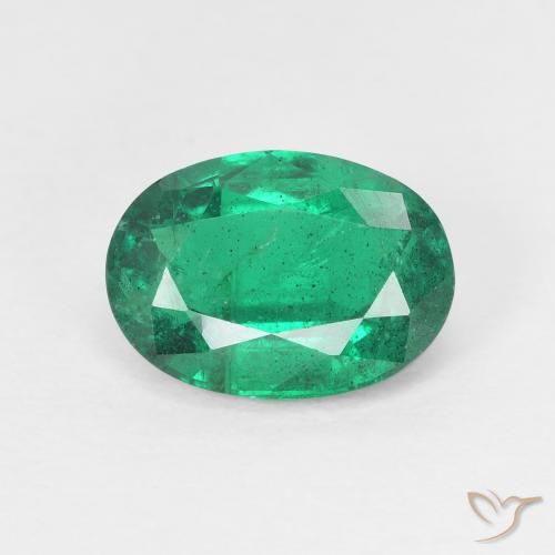 1.93ct 天然 深绿色 翠, 椭圆形, VS