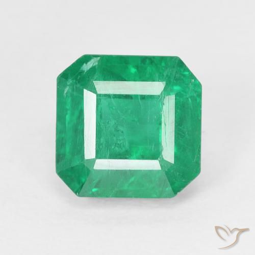 2.04ct 天然 中绿色 翠, 祖母绿式切割, VS
