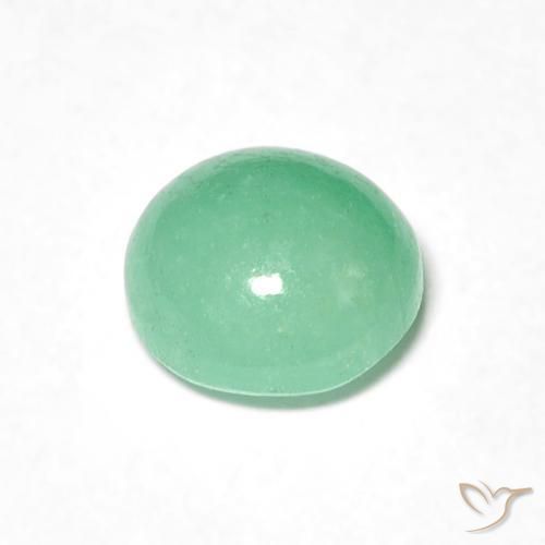 1.05克拉天然翠，圆形的，半透明