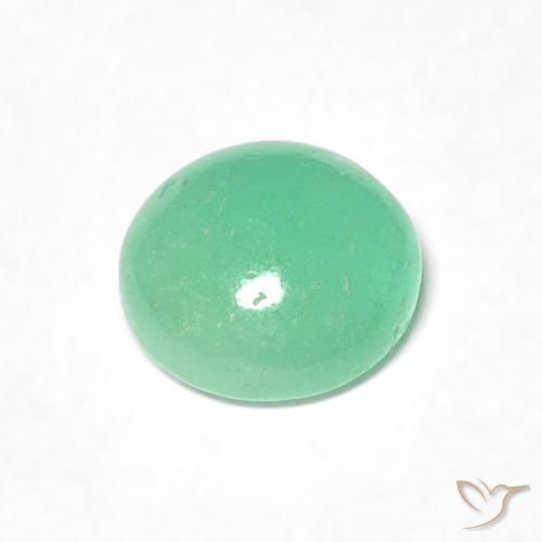 0.70克拉天然翠，圆形的，半透明