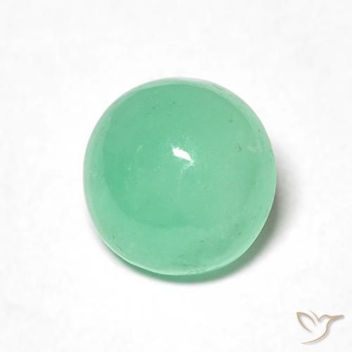 0.86克拉天然翠，圆形的，半透明
