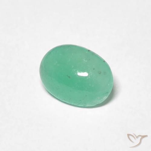 0.58克拉天然翠，椭圆形，半透明
