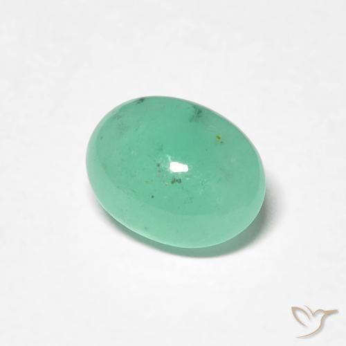 0.77克拉天然翠，椭圆形，半透明