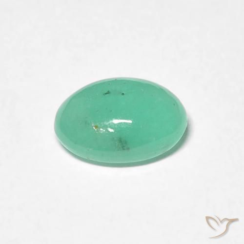 0.77克拉天然翠，椭圆形，半透明