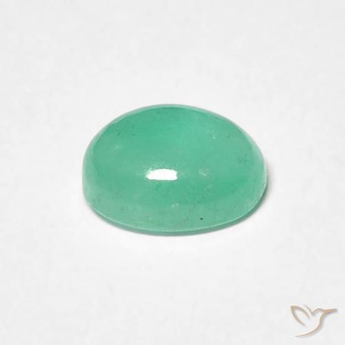 0.82克拉天然翠，椭圆形，半透明