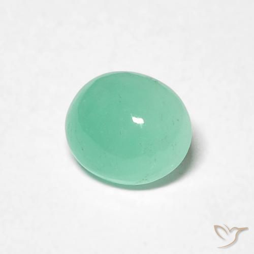 0.62克拉天然翠，椭圆形，半透明