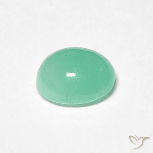 0.62克拉天然翠，椭圆形，半透明