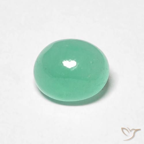0.73克拉天然翠，椭圆形，半透明