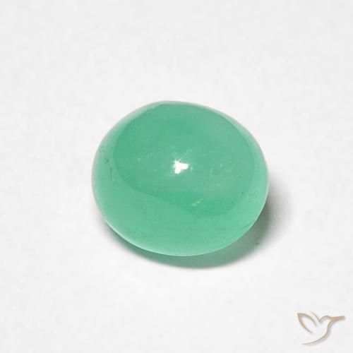 0.73克拉天然翠，椭圆形，半透明