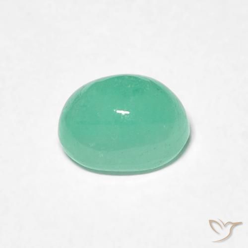 0.73克拉天然翠，椭圆形，半透明