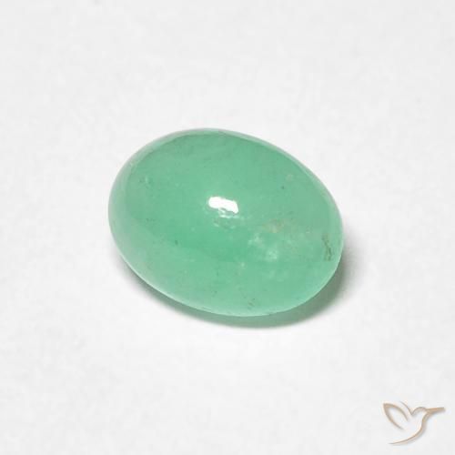 0.72克拉天然翠，椭圆形，半透明