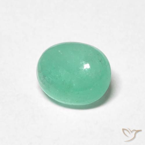 0.82克拉天然翠，椭圆形，半透明