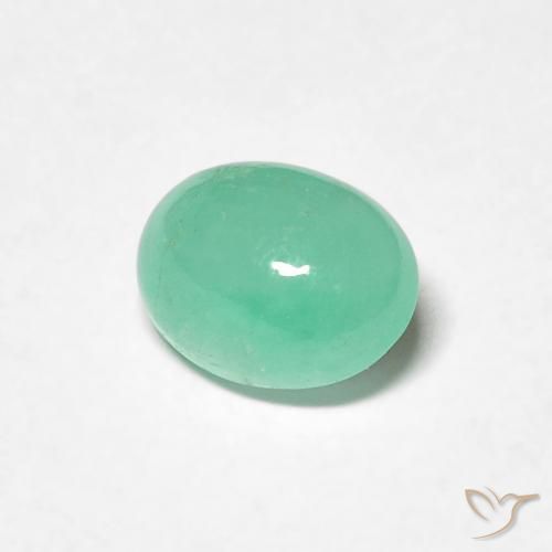 0.74克拉天然翠，椭圆形，半透明