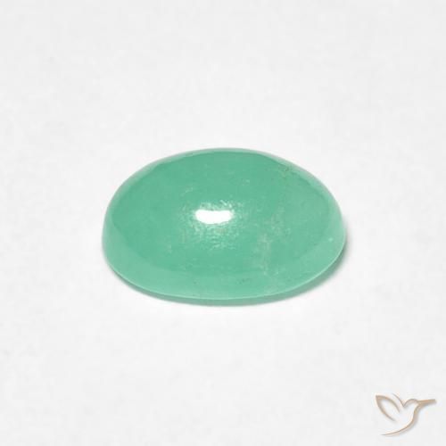 0.74克拉天然翠，椭圆形，半透明