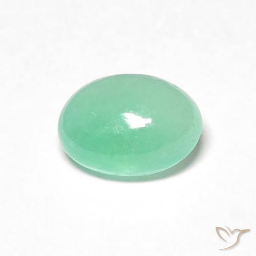0.58克拉天然翠，椭圆形，半透明