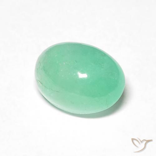 0.83克拉天然翠，椭圆形，半透明