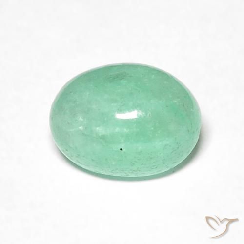 0.90克拉天然翠，椭圆形，半透明