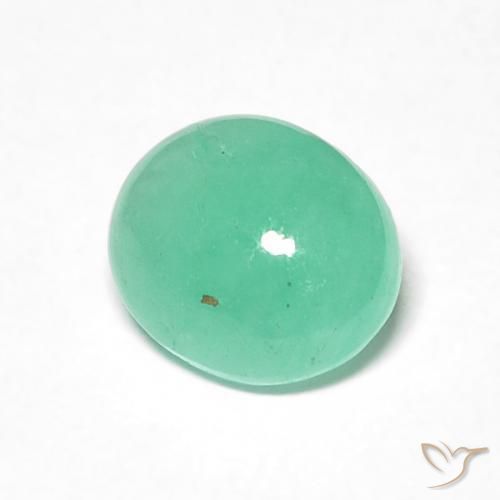 0.97克拉天然翠，椭圆形，半透明