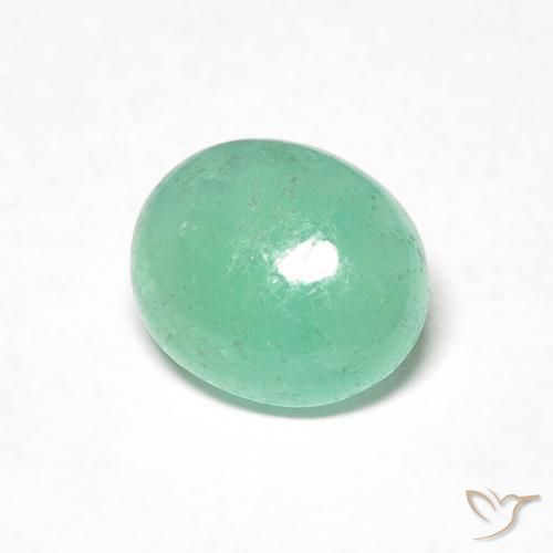 0.71克拉天然翠，椭圆形，半透明