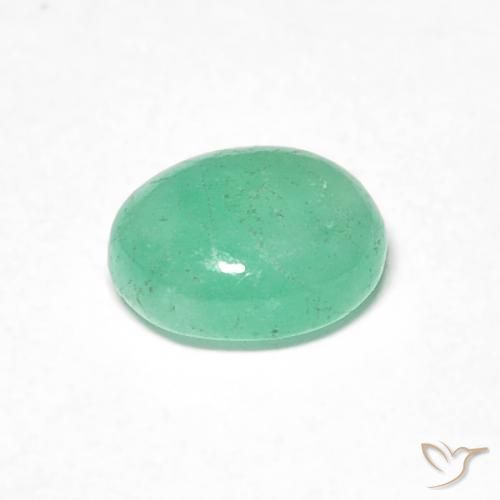 0.71克拉天然翠，椭圆形，半透明