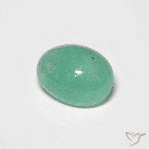 0.75克拉天然翠，椭圆形，半透明