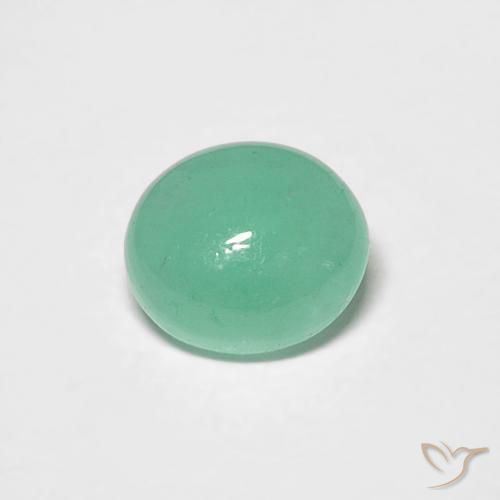0.70ct 天然 浅绿色 翠, 椭圆形, 半透明