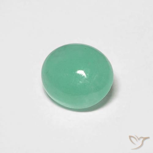 0.70克拉天然翠，椭圆形，半透明