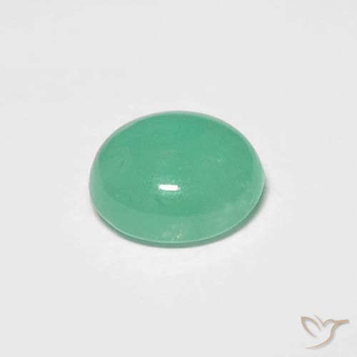 0.70克拉天然翠，椭圆形，半透明