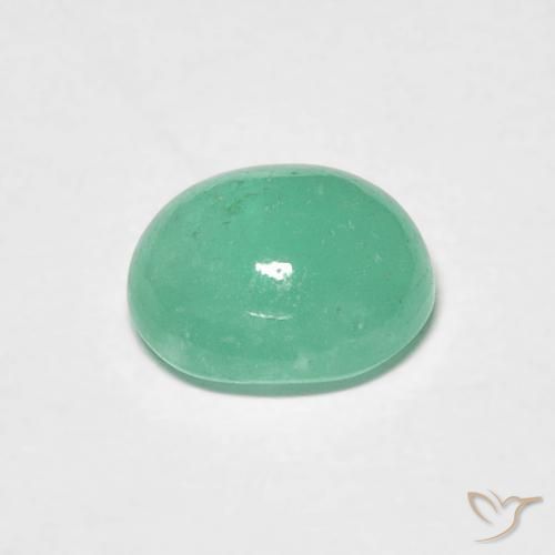 0.97克拉天然翠，椭圆形，半透明