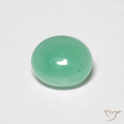 0.75克拉天然翠，椭圆形，半透明