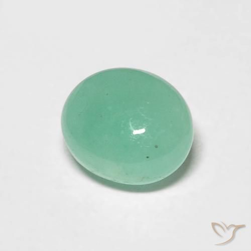 0.75克拉天然翠，椭圆形，半透明