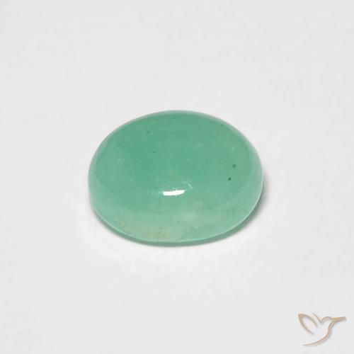 0.75克拉天然翠，椭圆形，半透明