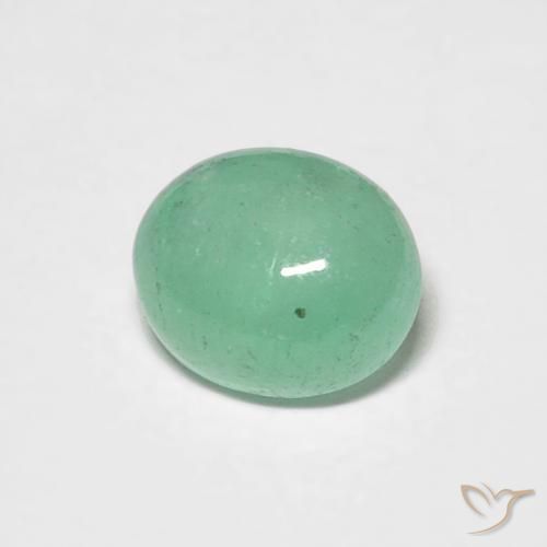 0.72克拉天然翠，椭圆形，半透明