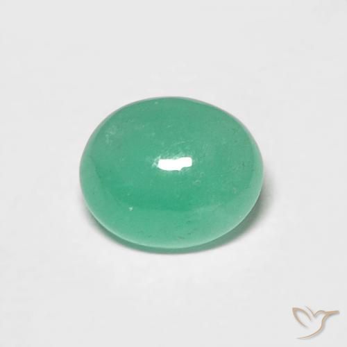 0.62克拉天然翠，椭圆形，半透明