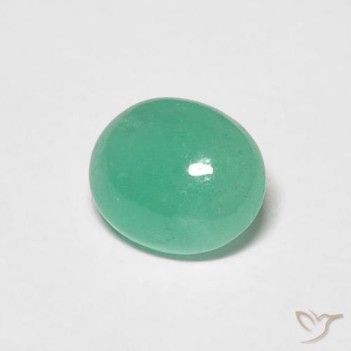 0.62克拉天然翠，椭圆形，半透明