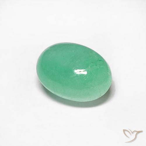 0.57克拉天然翠，椭圆形，半透明