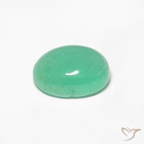 0.57克拉天然翠，椭圆形，半透明