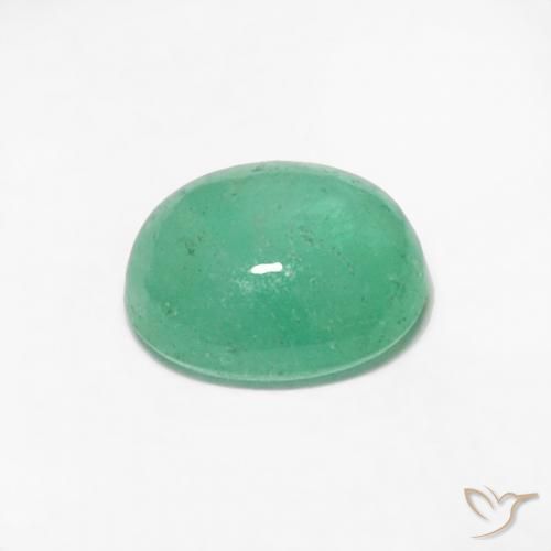 0.35克拉天然翠，椭圆形，半透明