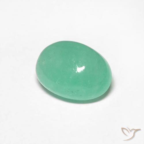 0.56克拉天然翠，椭圆形，半透明
