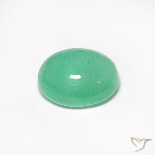 0.44克拉天然翠，椭圆形，半透明